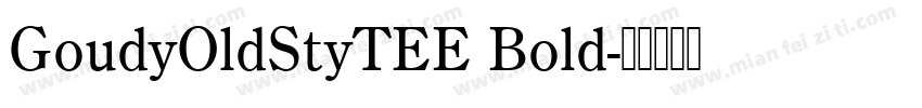 GoudyOldStyTEE Bold字体转换